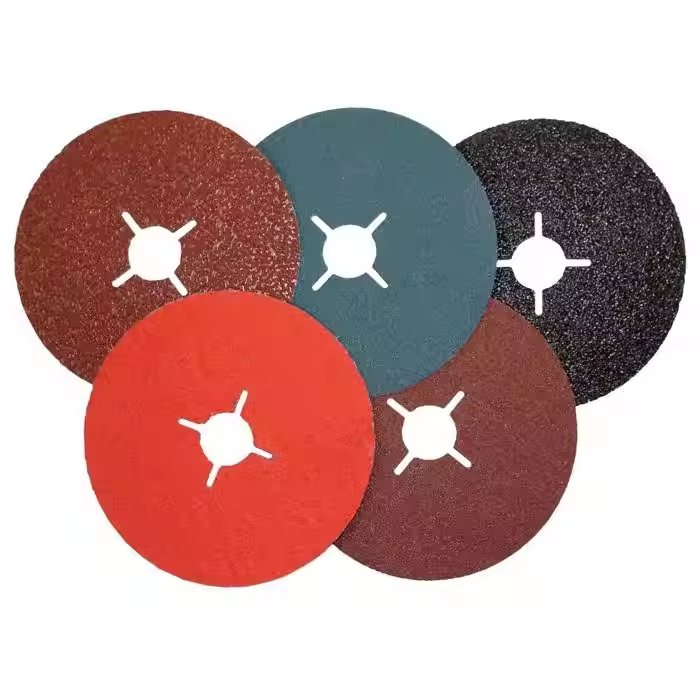 4.5" Round Hole Cross Hole Zirconia Resin Fiber Disc For Weld Grinding And Deburring