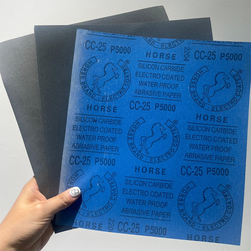 fine 1500 grit wet sandpaper for smoothing glass