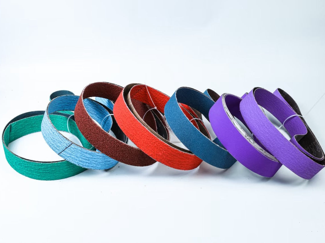2 X 72 Inch Purple Flexible Ceramic Sanding Belts
