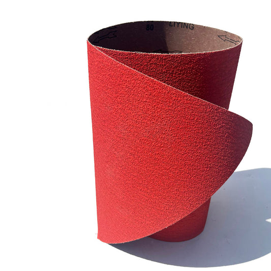 50 meter red ceramic coated abrasive cloth roll for sanding